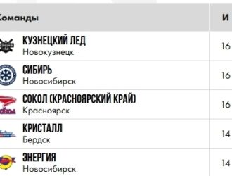 Новокузнецкая команда «Кузнецкий лед-2011» стала чемпионом первенства Сибири
