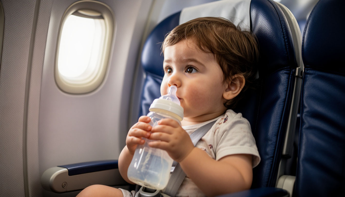 Минтранс хочет разрешить брать в самолет детское питание и молоко больше 100 мл