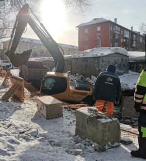 В центре Кемерова прорвало канализацию