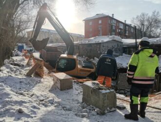 В центре Кемерова прорвало канализацию