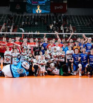 Волейбольный «Кузбасс» принял участие в благотворительном матче