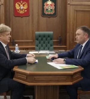 Илья Середюк обсудил ситуацию в угольной отрасли Кузбасса с полпредом Анатолием Серышевым