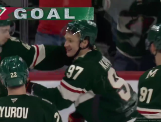 Гол и ассист Кирилла Капризова помогли «Миннесоте» разгромить «Юту» в матче НХЛ
