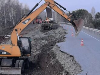 Власти Кузбасса рассказали, как продвигается восстановление провалившейся дороги