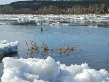 В Кемерове начался ледоход