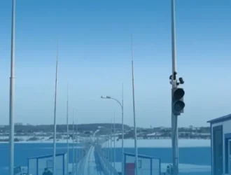 В Юрге собрали понтонный мост