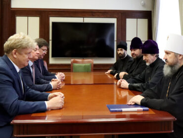 Анатолий Серышев провел встречу с митрополитом Новосибирский и Бердским Варфоломеем