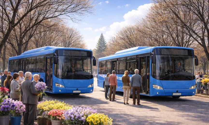 Глава Киселевска рассказал о работе транспорта на Радоницу