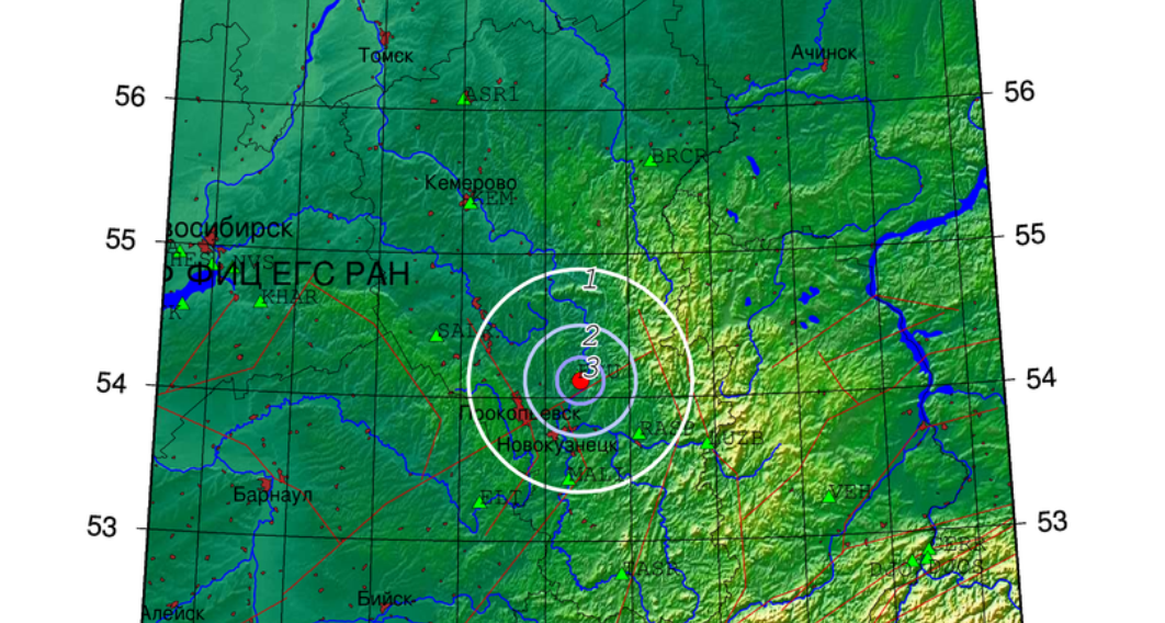 В Новокузнецком округе произошло землетрясение