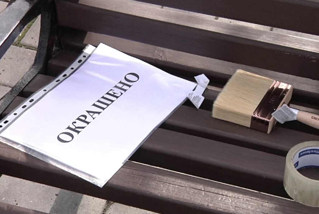 В новокузнецком музее военной техники под открытым небом взялись за покраску экспонатов