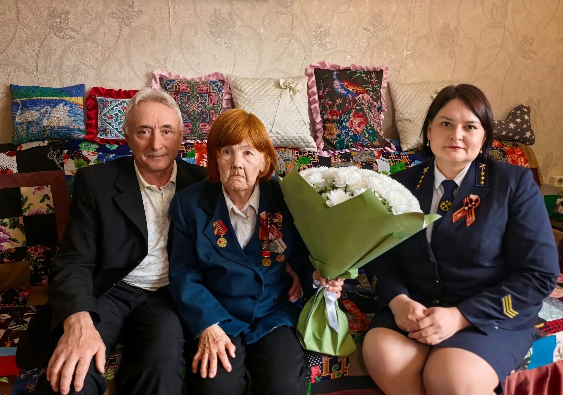 Ветераны СУЭК-Кузбасс принимают поздравления ко Дню Победы
