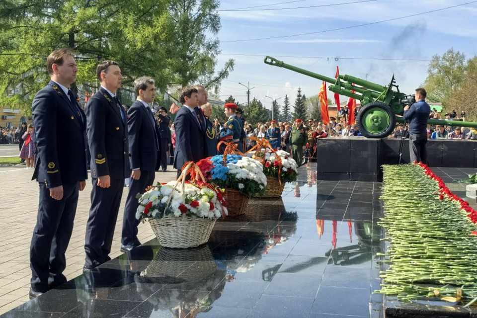 Горняки СУЭК-Кузбасс приняли участие в праздничных мероприятиях Дня Победы