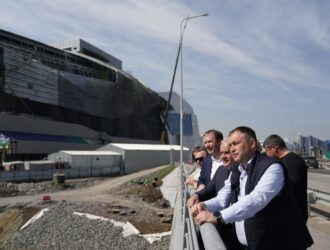 Илья Середюк осмотрел объекты благоустройства в Кемерове
