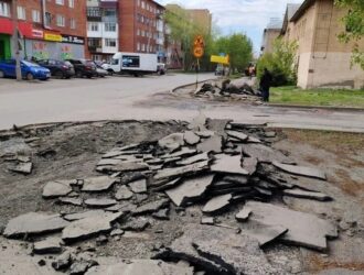 В Кемерове стартовал первый этап ремонта улицы Веры Волошиной