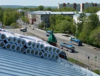 В Кемерове ремонтируют крыши исторических зданий