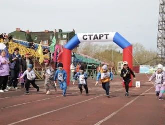 В Анжеро-Судженске состоялась эстафета, посвященная Дню Победы