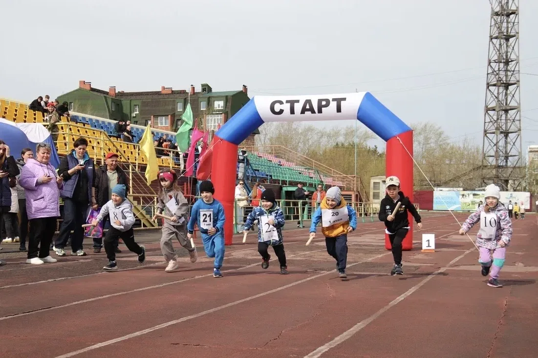 В Анжеро-Судженске состоялась эстафета, посвященная Дню Победы