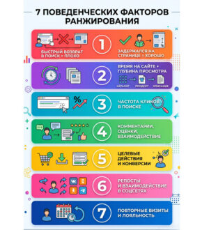 Топ-7 поведенческих факторов, которые реально влияют на ранжирование в 2026 году