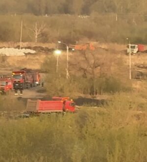 В поселке Ленинск-Кузнецкого округа восстановили поврежденную дамбу