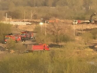 В поселке Ленинск-Кузнецкого округа восстановили поврежденную дамбу
