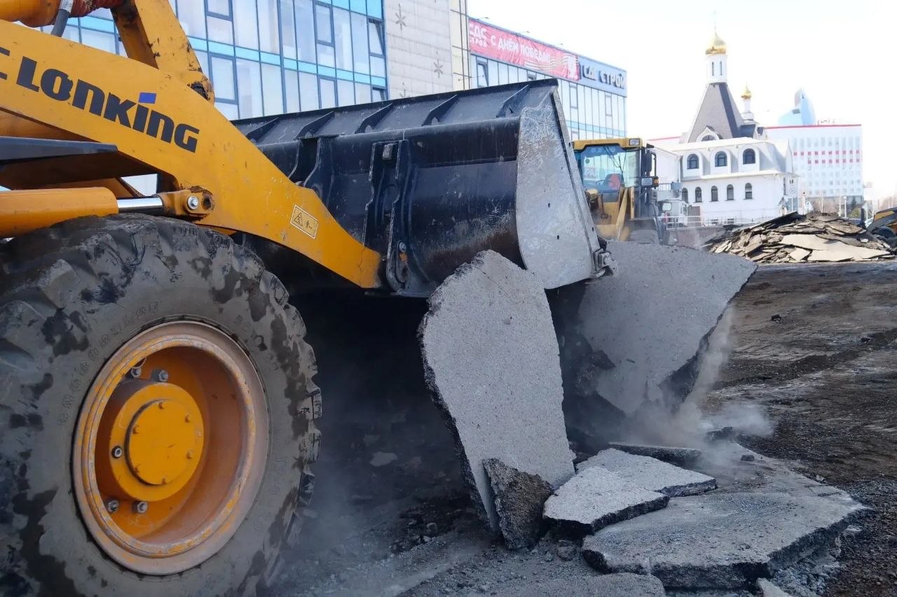 В Кемерове досрочно начали ремонт Притомского проспекта