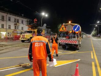 В Кемерове ограничили движение на оживленном участке проспекта Ленина