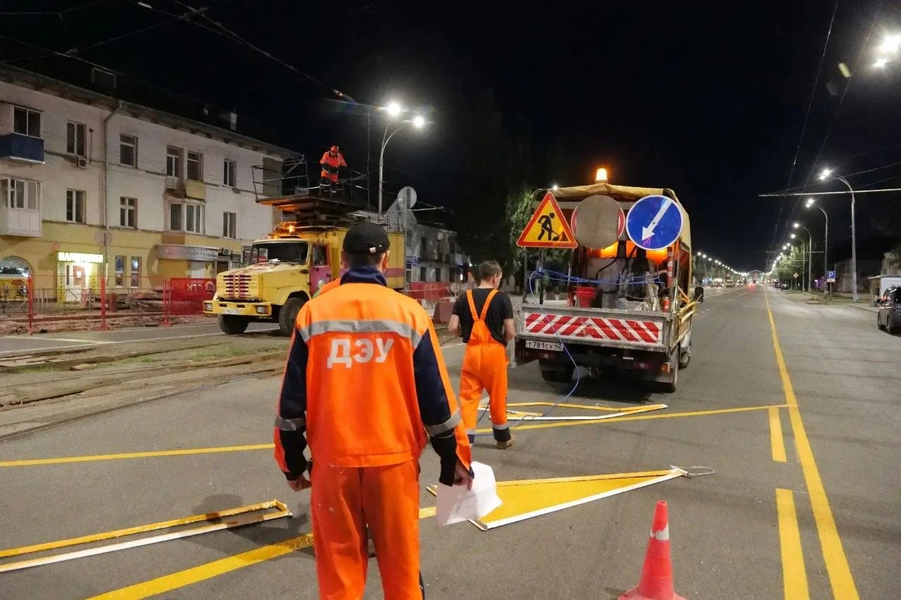 В Кемерове ограничили движение на оживленном участке проспекта Ленина