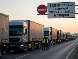 Большегрузам запретили въезд в Кемерово из-за угроз атак БПЛА