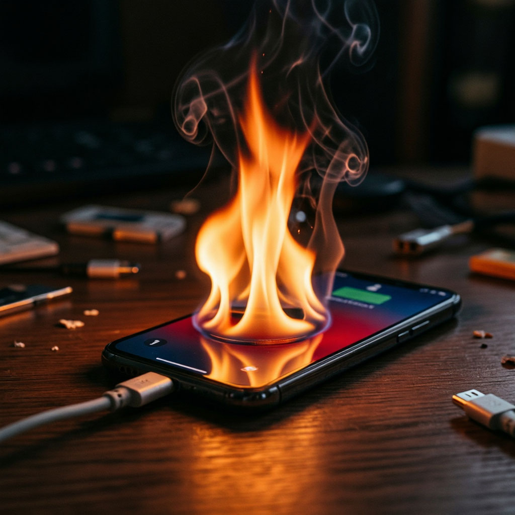 Российские ученые нашли способ защиты смартфона от возгорания