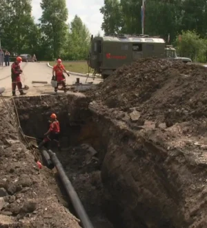 В Киселевске заменили водовод на улице Мира